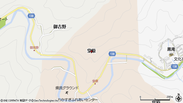 〒638-0243 奈良県吉野郡黒滝村堂原の地図