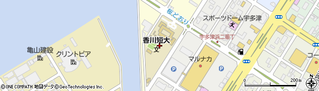 香川短期大学　学務部学生課周辺の地図