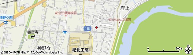 和歌山県橋本市岸上176周辺の地図