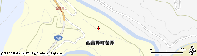 奈良県五條市西吉野町老野周辺の地図