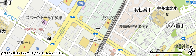 ソフトバンク宇多津周辺の地図