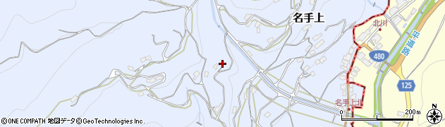 和歌山県紀の川市名手上266周辺の地図