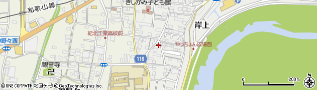 和歌山県橋本市岸上180周辺の地図