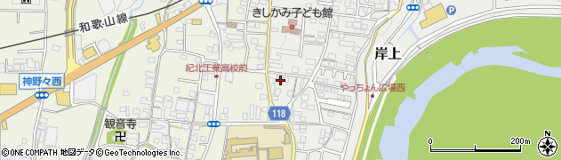 和歌山県橋本市岸上187周辺の地図