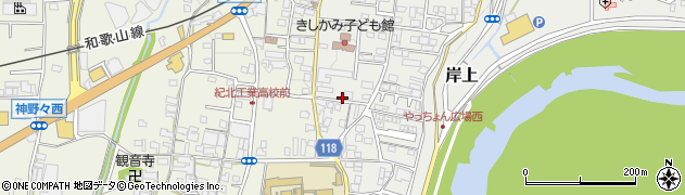 和歌山県橋本市岸上188周辺の地図