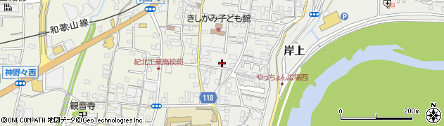 和歌山県橋本市岸上189周辺の地図