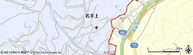 和歌山県紀の川市名手上1001周辺の地図