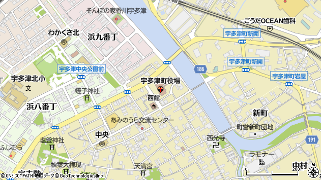 〒769-0200 香川県綾歌郡宇多津町（以下に掲載がない場合）の地図