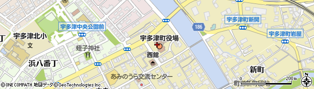 宇多津町役場　保健センター周辺の地図