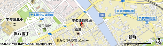 宇多津町役場　地域整備課周辺の地図