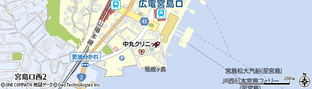 宮島コーラルホテル周辺の地図