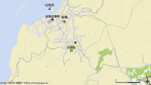 〒734-0017 広島県広島市南区似島町の地図