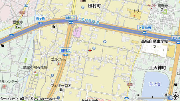 〒761-8057 香川県高松市田村町の地図