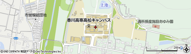 国立香川高等専門学校　高松キャンパス周辺の地図