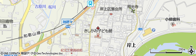 和歌山県橋本市岸上212周辺の地図