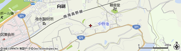 和歌山県橋本市向副351周辺の地図