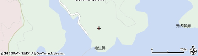 長崎県対馬市美津島町犬吠215周辺の地図