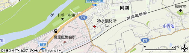 和歌山県橋本市向副1204周辺の地図