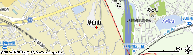 香川県宇多津町（綾歌郡）茶臼山周辺の地図