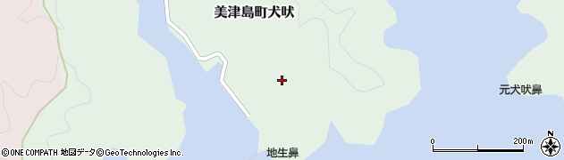 長崎県対馬市美津島町犬吠216周辺の地図