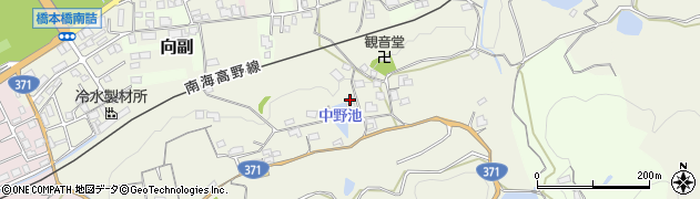和歌山県橋本市向副330周辺の地図