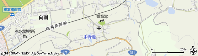 和歌山県橋本市向副323周辺の地図