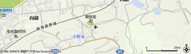 和歌山県橋本市向副302周辺の地図