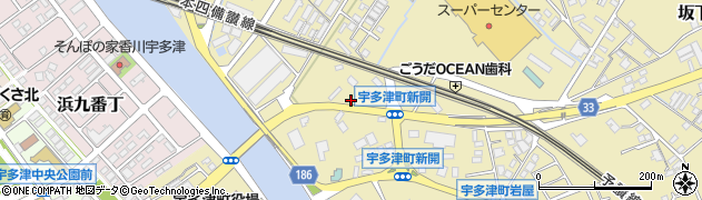 香川県綾歌郡宇多津町新開2566周辺の地図