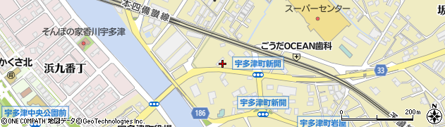 香川県綾歌郡宇多津町新開2567周辺の地図