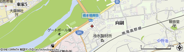 和歌山県橋本市向副1013周辺の地図