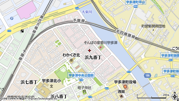 〒769-0209 香川県綾歌郡宇多津町浜九番丁の地図