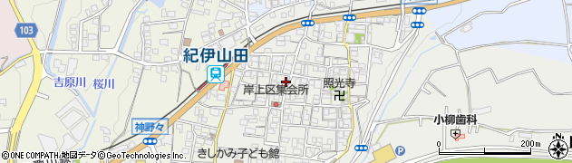 和歌山県橋本市岸上352周辺の地図