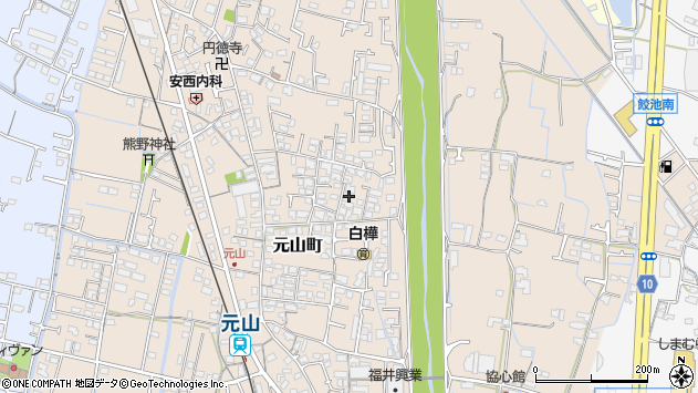 〒761-0311 香川県高松市元山町の地図