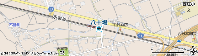 八十場駅周辺の地図