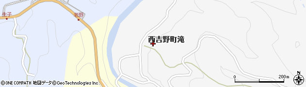 奈良県五條市西吉野町滝376周辺の地図