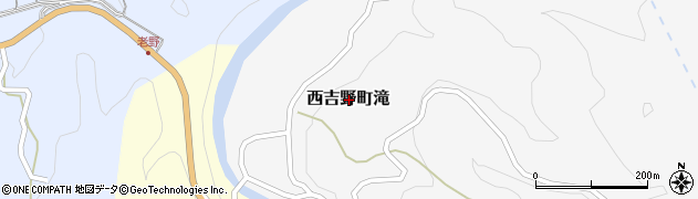 奈良県五條市西吉野町滝周辺の地図
