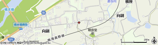 和歌山県橋本市向副151周辺の地図