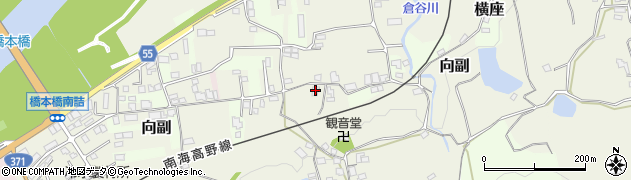 和歌山県橋本市向副154周辺の地図