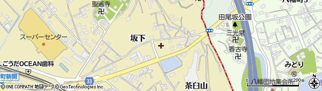 香川県宇多津町（綾歌郡）坂下周辺の地図