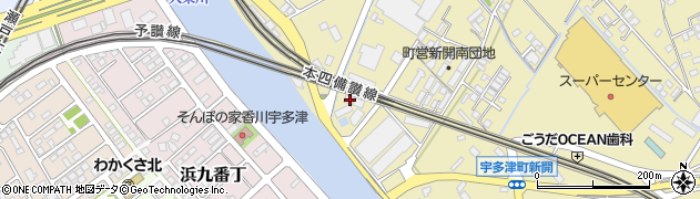 香川県綾歌郡宇多津町2598周辺の地図