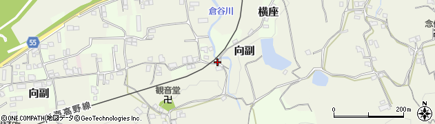 和歌山県橋本市向副190周辺の地図