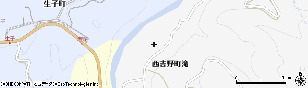 奈良県五條市西吉野町滝163周辺の地図