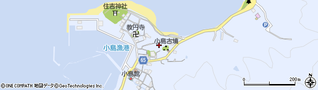 大阪府泉南郡岬町多奈川小島周辺の地図