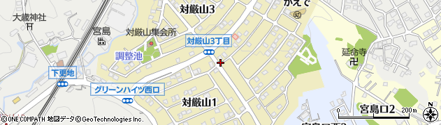 広島県廿日市市対厳山周辺の地図