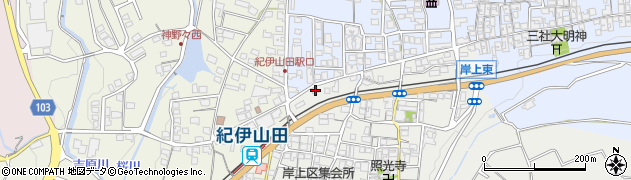 和歌山県橋本市岸上380周辺の地図