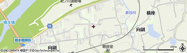 和歌山県橋本市向副148周辺の地図