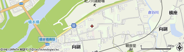 和歌山県橋本市向副周辺の地図