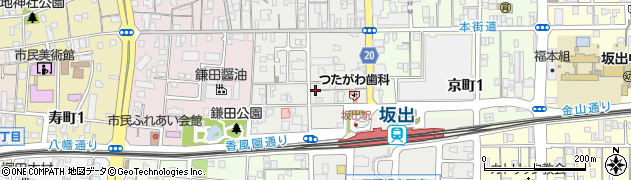 元町栄筋周辺の地図