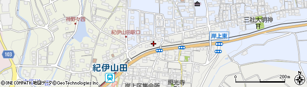 和歌山県橋本市岸上384周辺の地図