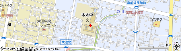 高松市立木太中学校周辺の地図